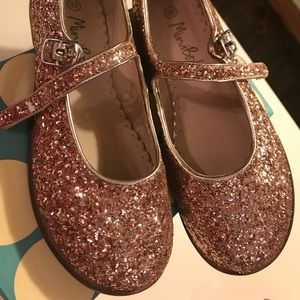 Mini Boden Rose Gold Mary Jane - girls